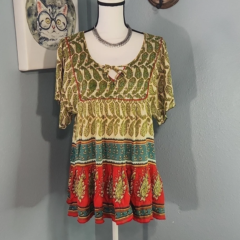 BILA Boho Chic Lightweight Blouse - Picture 3 of 7